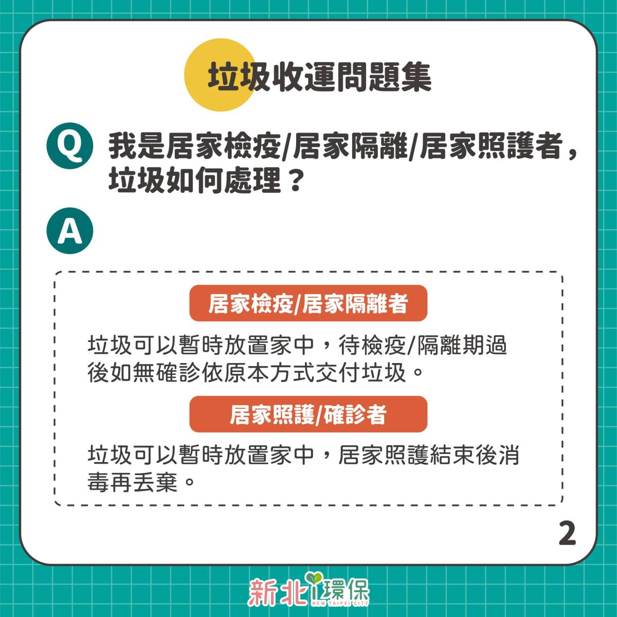 居家照護關懷中心環保組問答2