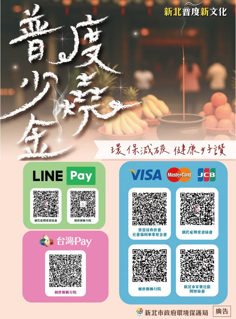 減燒紙錢做愛心-以功代金最誠心